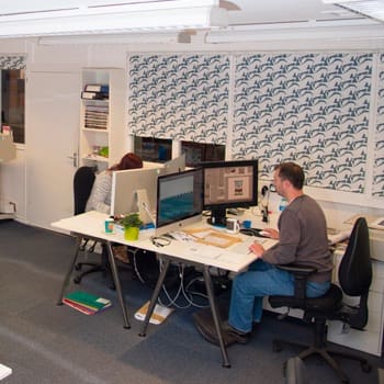 Pre-press department at G H Smith & Son producing The Easingwold Advertiser & Weekly News